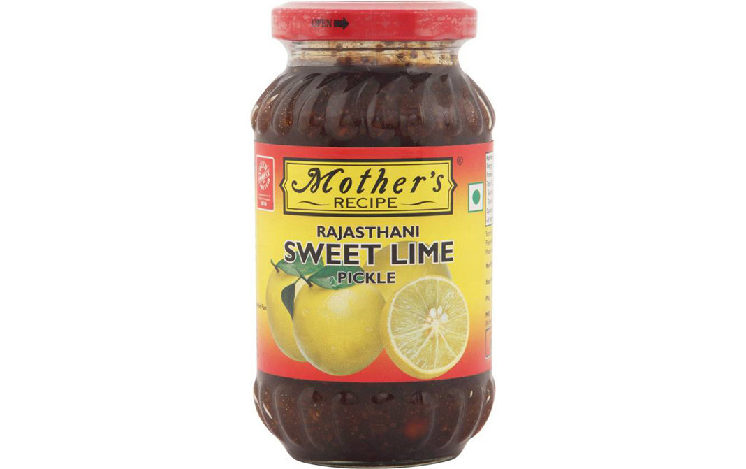 Mother's Recipe Rajasthani Sweet Lime Pickle   Glass Jar  350 grams